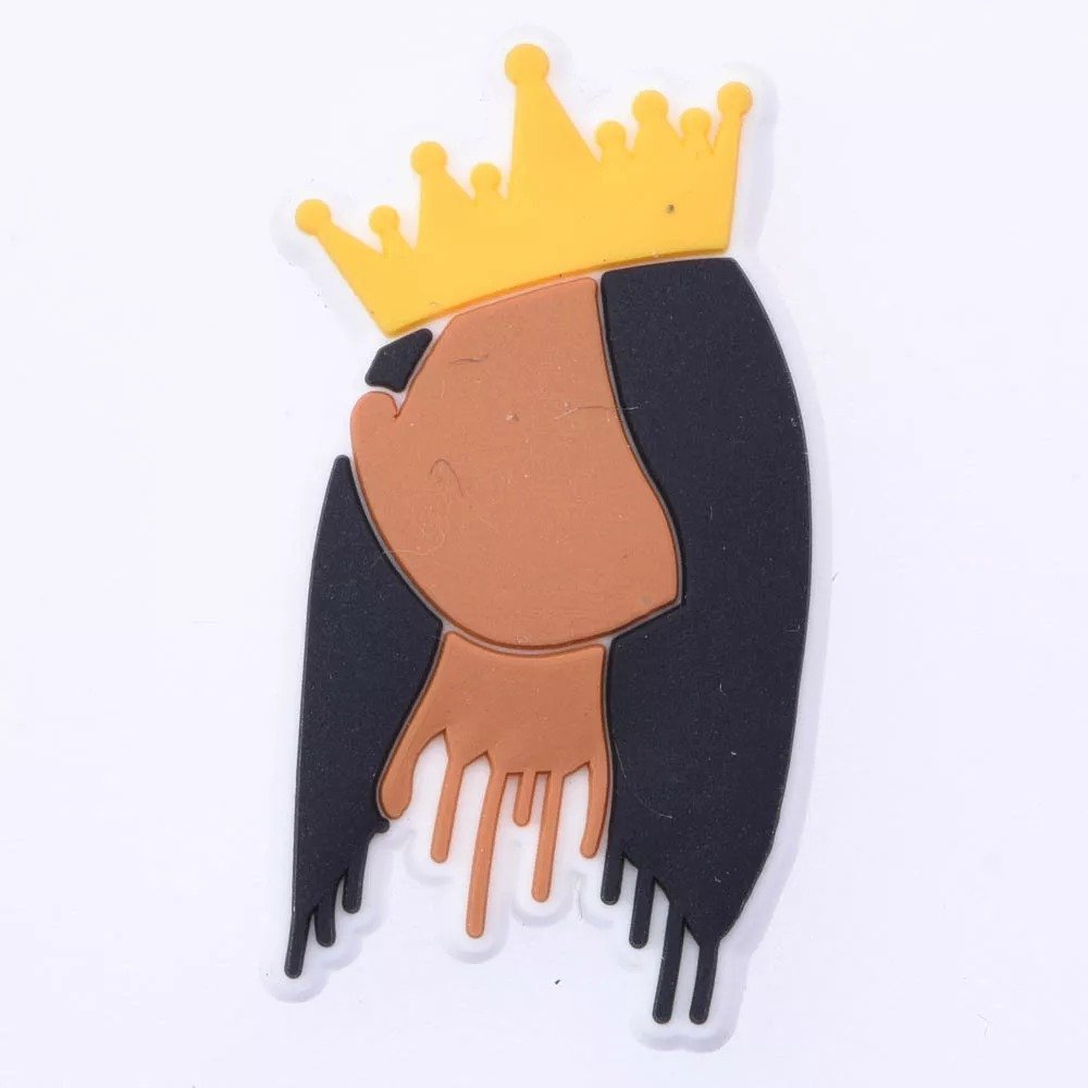 Black Queen Custom Shoe Charm for Crocs Sneakers Laces Shoe Jewelry