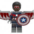 Captain America Falcon Minifigure Custom Block Figure Minifig Lego Compatible Toy XH1306