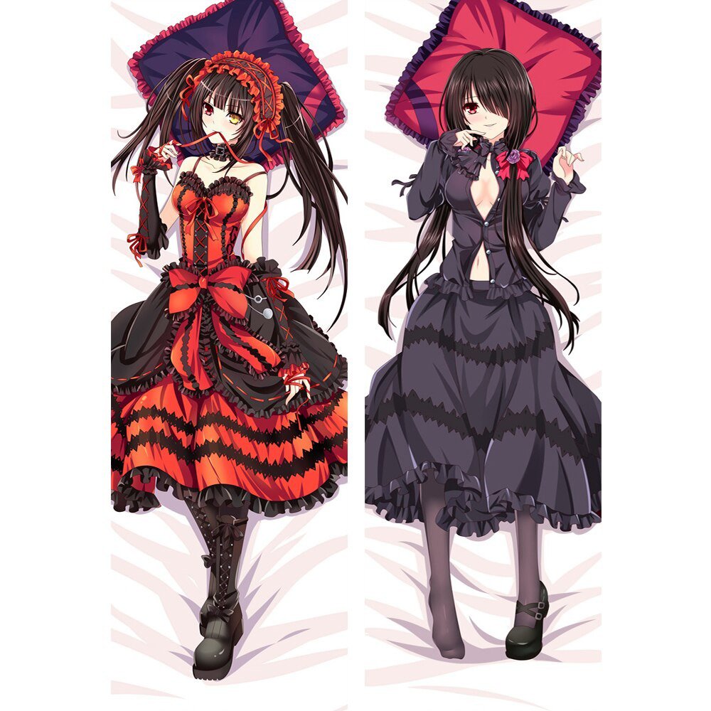 Date A Live Tokisaki Kurumi Dakimakura Pillow Case 50x180cm Peach Skin Otaku Cover 3044