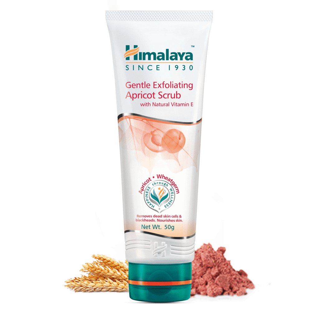 Himalaya Gentle Exfoliating Apricot Scrub removes blackheads, 50g FREE SHIP