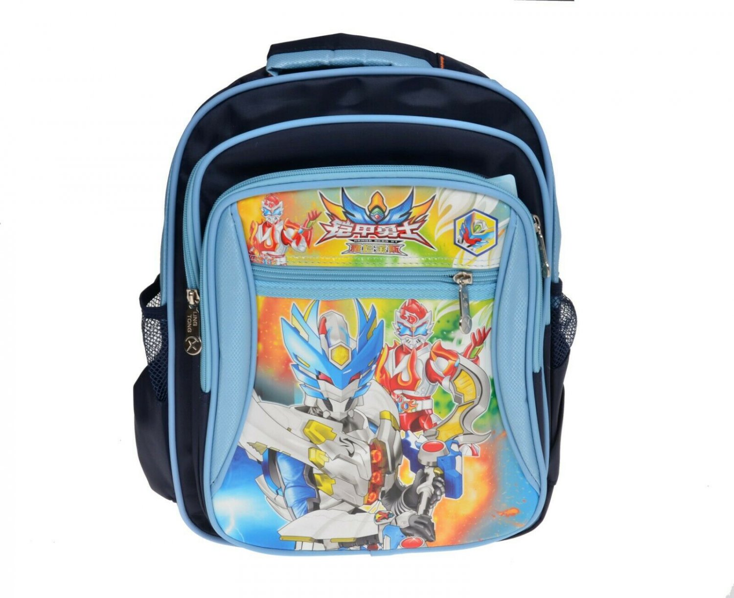 Armor Hero Robots Cartoon Character School Bag/ Backpack (Blue/ Navy