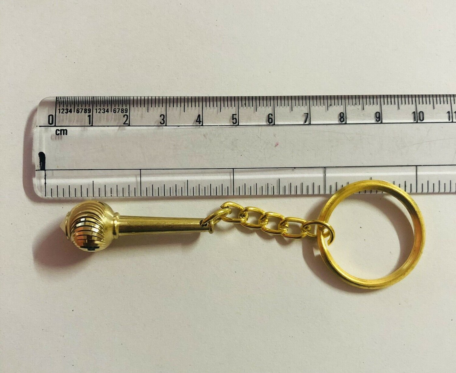 3 inch Hanuman GADA/ MACE Solid Brass Key ring, Key Chain / Free Ship