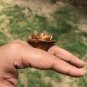 Kadamb Wood Rose Flower Carved Handmade Ring, 35 mm dia, US 8 Ring Size, D5