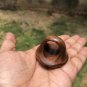 Kadamb Wood Rose Flower Carved Handmade Ring, 35 mm dia, US 8 Ring Size, D5
