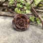 Kadamb Wood Rose Flower Carved Handmade Ring, 35 mm dia, US 8 Ring Size, D5