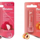 COMBO of Himalaya Litchi Shine + Peach Shine Lip Care Lip Balm 4.5gm  each