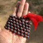 108+1 Lava Rock Healing Gem Stones Jaap Japa Mala, Chakra Balancing mala Red 8mm