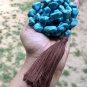 54+1 Beads 40" Created Turquoise Tumbles Jaap Rosary, Japa Mala Energized