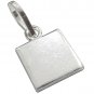 999 Pure Silver Hindu Religious Solid Silver Square Sheet Pendant 1 Pc