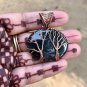 Tree Of Life Handmade Wire Wrap Pendant Copper Jewelry Healing Stone Moss Agate2