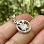 999 Silver Lord Hanumana Hanuman Pendant Evil Eye Protection Hindu Locket Circle
