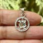 999 Silver Lord Hanumana Hanuman Pendant Evil Eye Protection Hindu Locket Circle