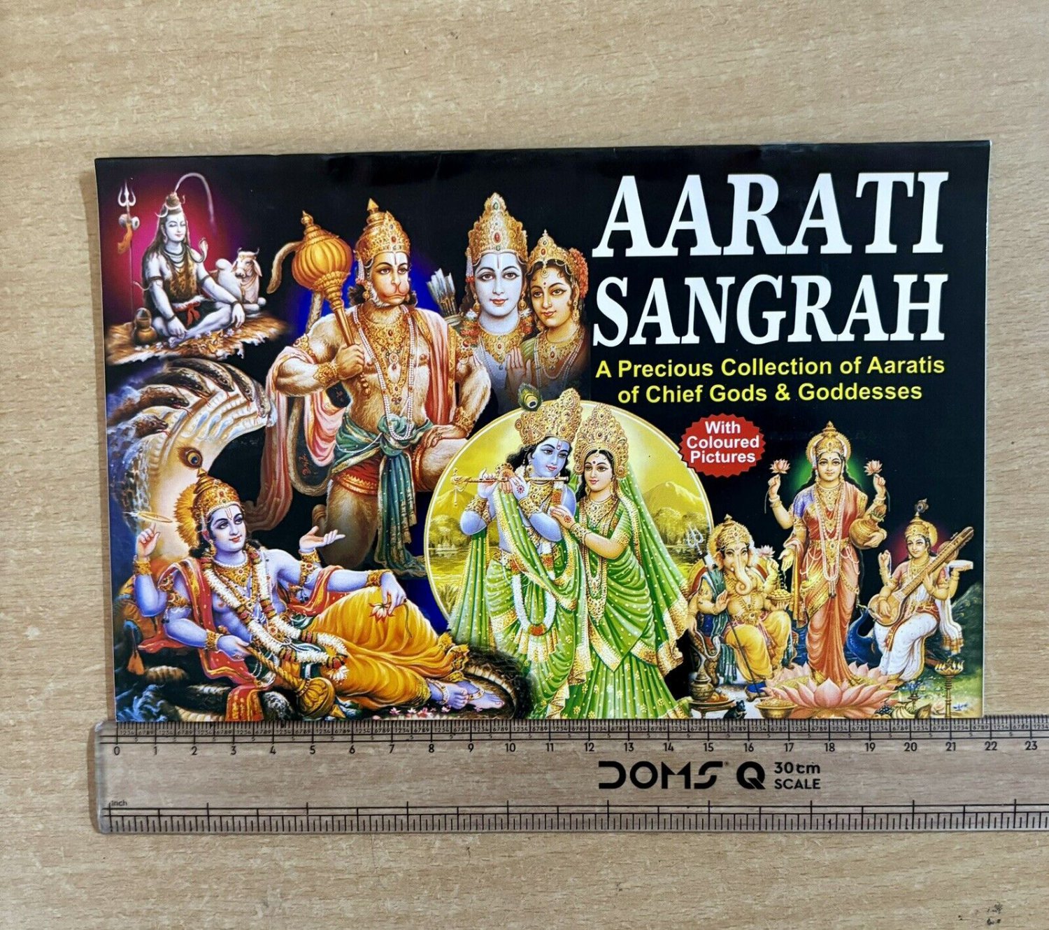 AARATI ARTI SANGRAH in English, Hindu Religious Book Colorful Pictures