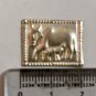 999 Silver Sheet Hindu Religious Cow Figure, Sacred Kamdhenu Cow Feeding Calf