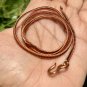 20 inch Pure Copper Wheat Chain Necklace, Healing Copper Jewelry, Spiritual