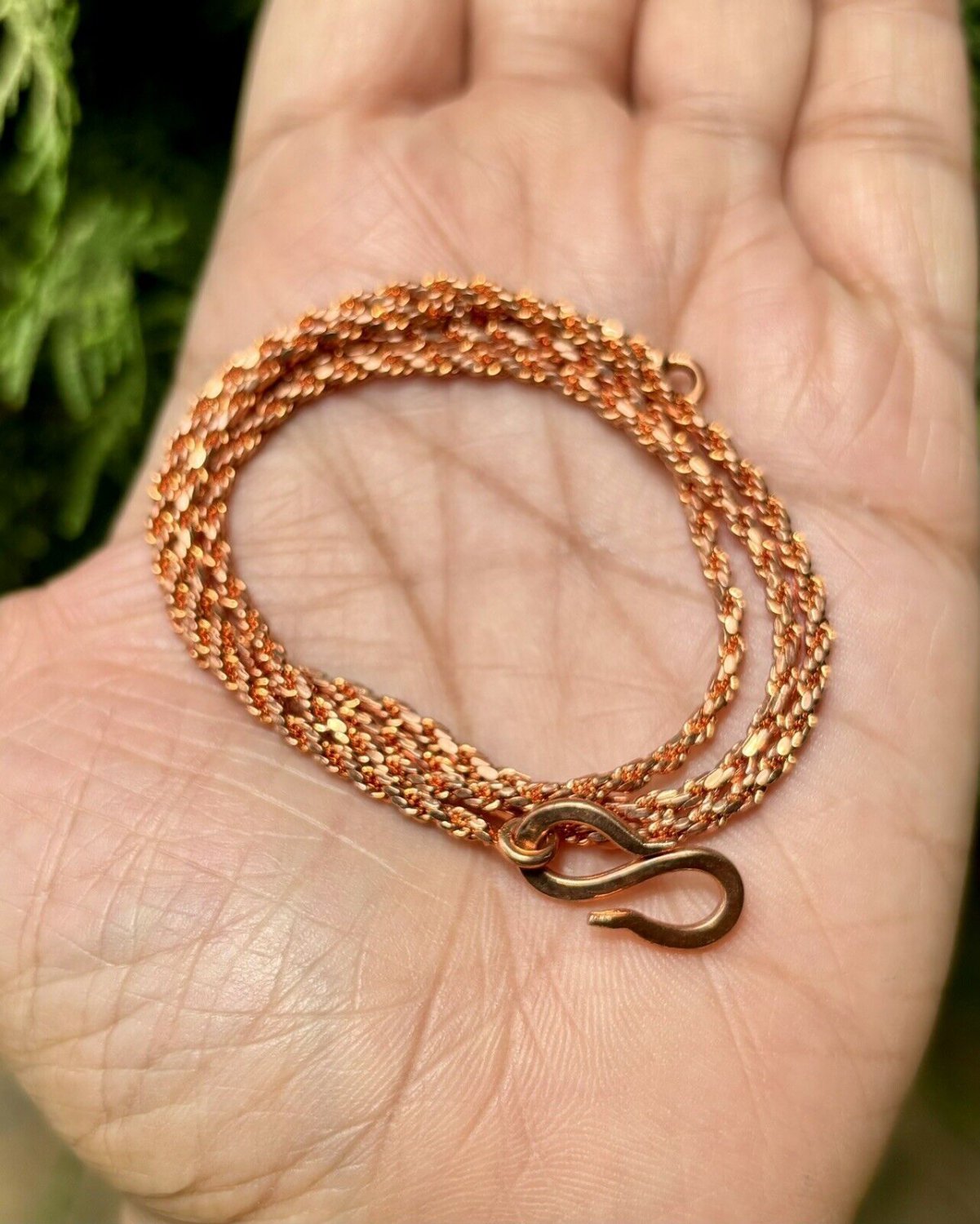 24 inch Pure Copper Rope Chain Necklace, Healing Copper Jewelry, Spiritual