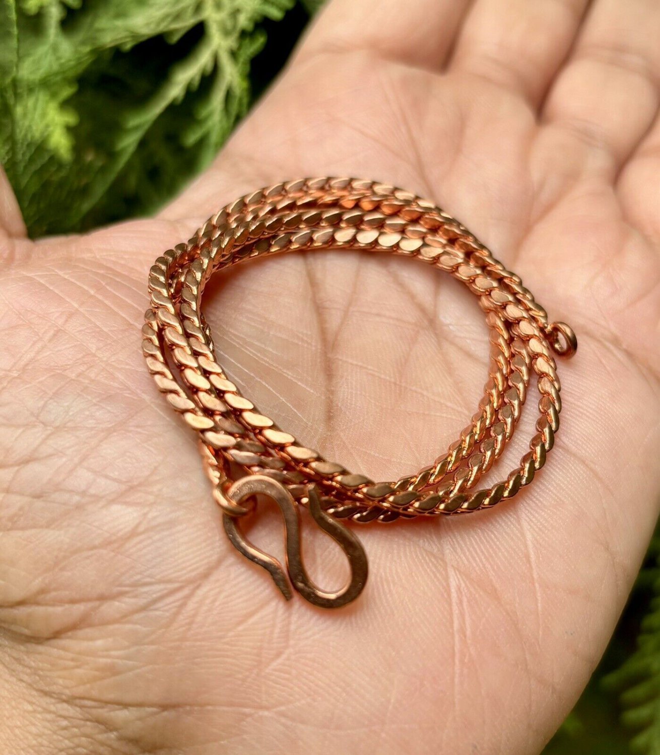 22 inch Pure Copper Solid Chain Necklace, Healing Copper Jewelry, Spiritual