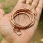 24 inch Pure Copper Hollow Foxtail Chain Necklace, Healing Copper Jewelry