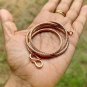 24 inch Pure Copper Hollow Foxtail Chain Necklace, Healing Copper Jewelry