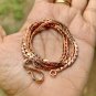 20 inch Pure Copper Flattened Wheat Box Chain Necklace, Healing Copper Jewelry