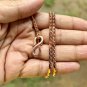 20 inch Pure Copper Flattened Wheat Box Chain Necklace, Healing Copper Jewelry