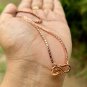 18 inch Pure Copper Square Popcorn Chain Necklace, Healing Copper Jewelry