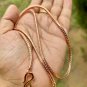 16 inch Pure Copper Hollow Foxtail Chain Necklace, Healing Copper Jewelry