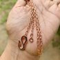 26 inch Pure Copper Short Cable Chain Necklace, Healing Copper Jewelry Spiritual