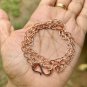 24 inch Pure Copper Textured Cable Chain Necklace, Healing Copper Jewelry