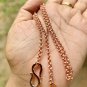 26 inch Pure Copper Double Rolo Cable Chain Necklace, Healing Copper Jewelry