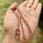 26 inch Pure Copper Double Rolo Cable Chain Necklace, Healing Copper Jewelry