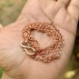 26 inch Pure Copper Double Rolo Cable Chain Necklace, Healing Copper Jewelry