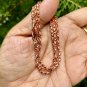18 inch Pure Copper Hollow Infinity Chain Necklace, Healing Jewelry, Spiritual
