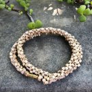 18 inch TULSI TULASI VAISHNAV ISKCON Mala Kanthi Pure Yoga Prayer Braided