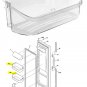Fresh Door Upper Bin Shelf 240356402 Frigidaire FFSS2625TS0 FGUS2632LE2 Fridge
