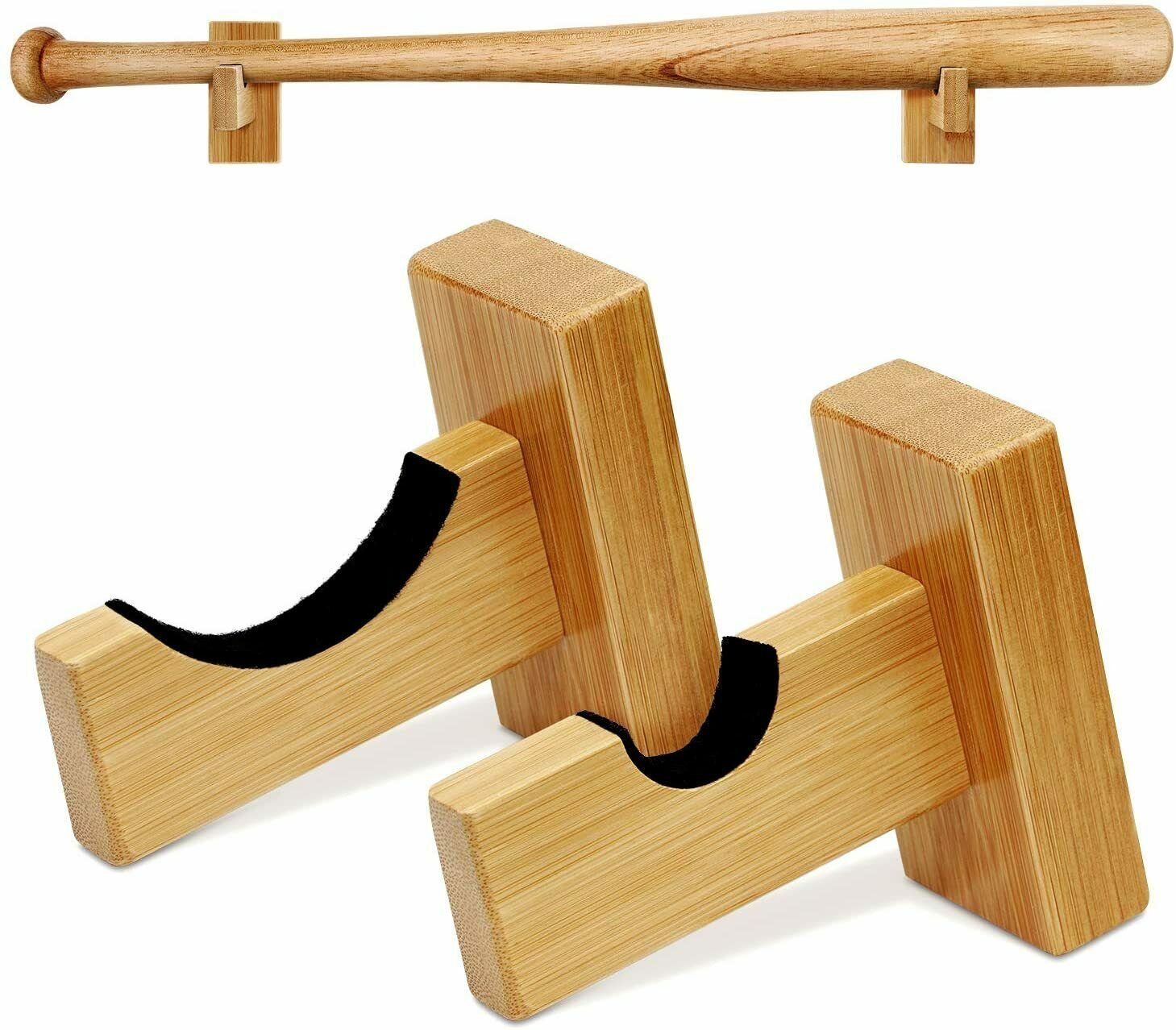 Cypress Sunrise Baseball Bat Display Case Wall Mount Horizontal Rack Brackets Ha