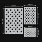 American Flag Stencil Template 50 Star DIY 10.5x15 For Wood Fabric Wall, 6 pack