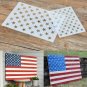 American Flag Stencil Template 50 Star DIY 10.5x15 For Wood Fabric Wall, 6 pack