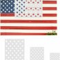 American Flag Stencil Template 50 Star DIY 10.5x15 For Wood Fabric Wall, 6 pack