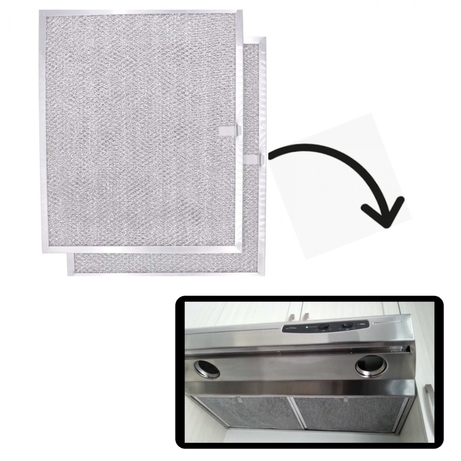 High Quality Nutone Allure Ducted Replacement Filter For Range Hood 30" WS1 QS1