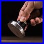 Elegance Wooden Coffee Tamper. Flat Espresso Tamper For 49Mm Portafilter. Stainl