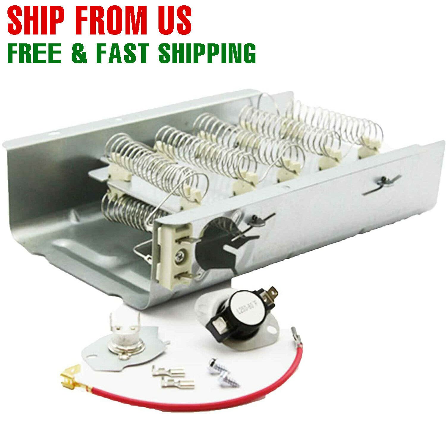 Dryer Heating Element Thermostat for Whirlpool WED4815EW1 WED4800XQ1 WED4800BQ1