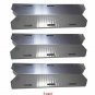 Jenn Air Grill Parts Stainless Steel Heat Plate Shield Replacement - 3 Pack