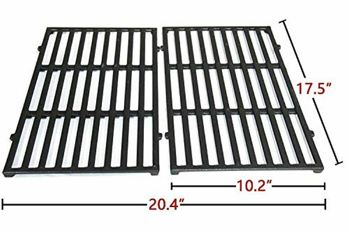 2Pk Replacement BBQ Cast Iron Cooking Grid Grates for Weber Genesis Spirit 7637