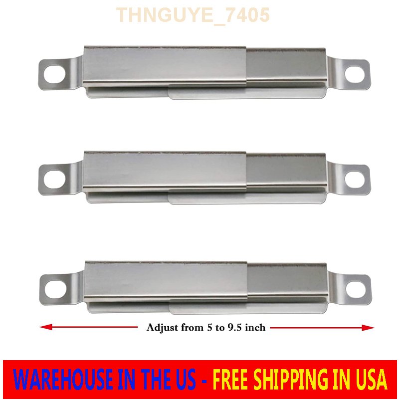BBQ Grill Stainless Steel Crossover Tubes 3-Pack for Charbroil Advantage Kenmore