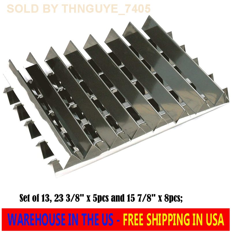 Grill Flavorizer Bars 13-Pack for Weber Genesis I - IV & 1000-5000 Platinum I II