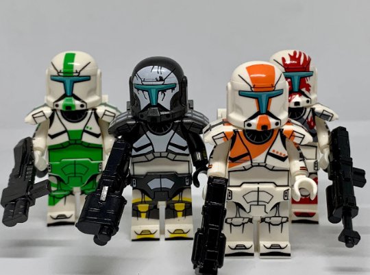 Republic Commando Star Wars Minifigures Boss Sev Scorch Fixer