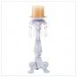 Distressed White Candleholder