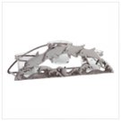 Pewter Dolphin Three-Votive Holder