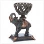 Elephant with Basket Candleholder